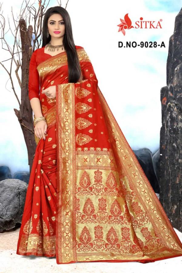 Sitka Subhlaxmi 9028 Fancy Handloom Silk Saree Collection 